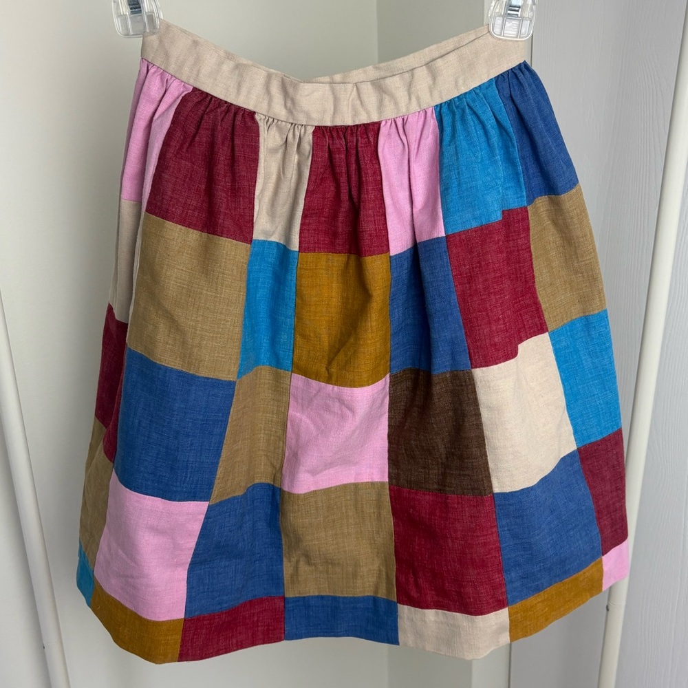 Vintage Colorful Patchwork Women's Skirt